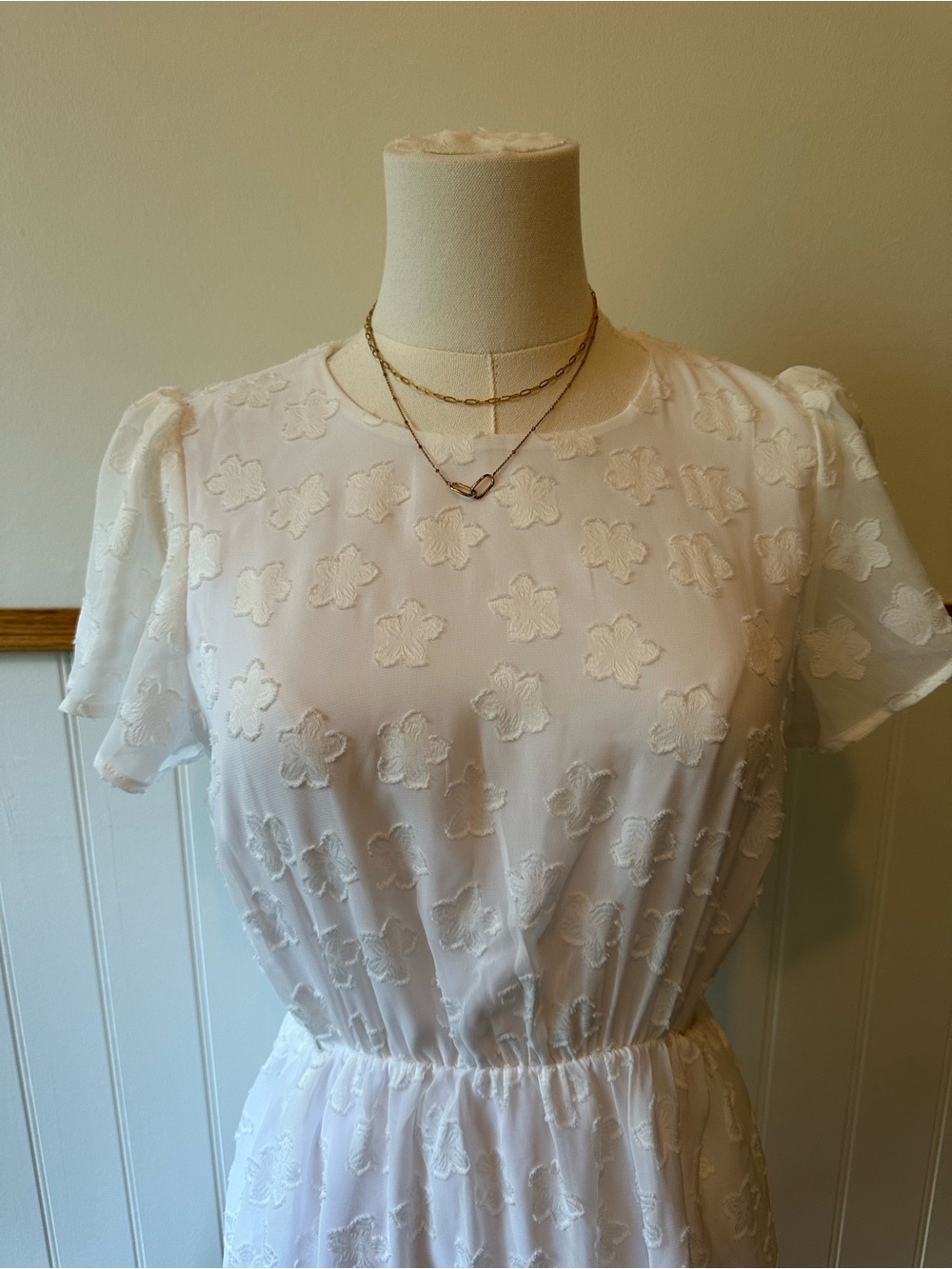 Show Me Your MuMu White Tiered Flutter Mini Dress - Picture 3 of 7